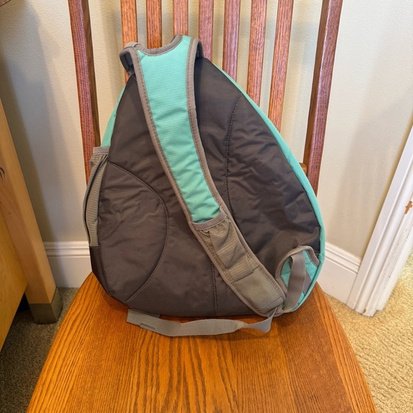 NEW Samsonite Wanber 3 Backpack Turquoise Grey 18โx14โx5.5โ Sling Strap 52โ - Picture 8 of 14
